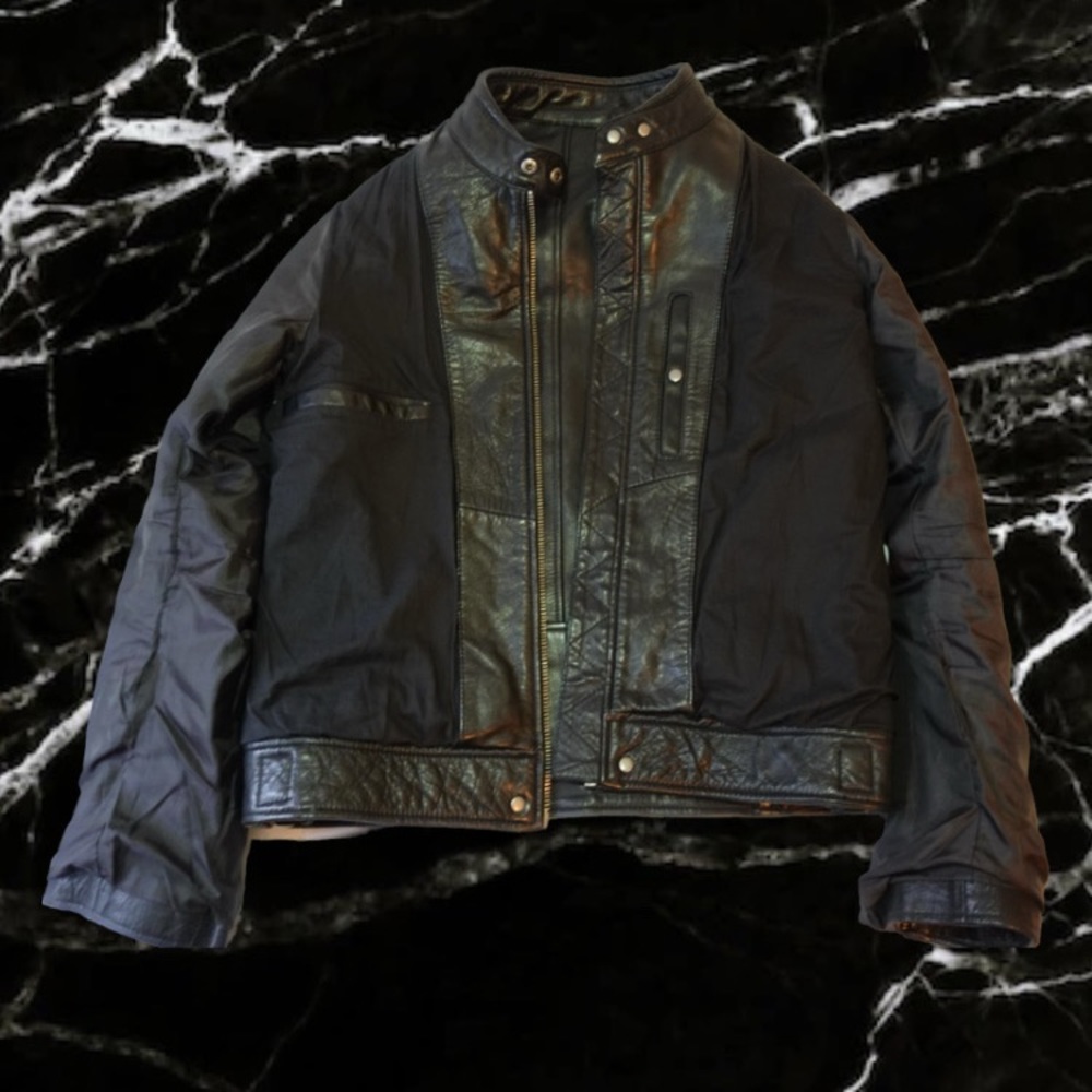 Black Rivet Leather Jacket - Picture 3 of 7